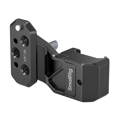 SMALLRIG Adapterteil zur seitlichen Griffverlängerung mit NATO-Klemme, Käfige mit eingebauten NATO-Schienen, Montageplatten, mit 1/4"-20 Gewindelöchern und 1/4"-20 Positionierlöchern - 4458