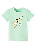 name it Baby Boys NBMFUNO SS Top, Green Ash, 62