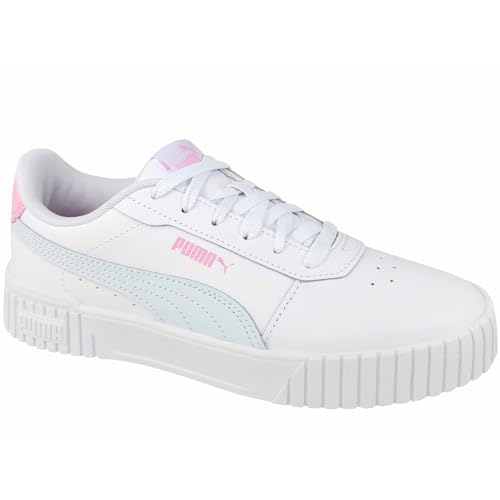 PUMA Mädchen Carina 2.0 Jr Tennisschuh, White-Dewdrop, Numeric_39 EU