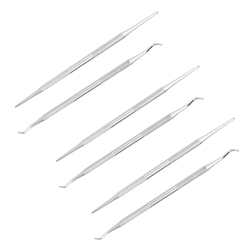 FOMIYES 6St Eingewachsene Säuberung Nail-Art-Kit Nagelhautschneider für Nägel pediküre werkzeug nail cleaner Maniküre-Reinigungswerkzeuge Werkzeuge zur Zehennagelreinigung Rostfreier Stahl