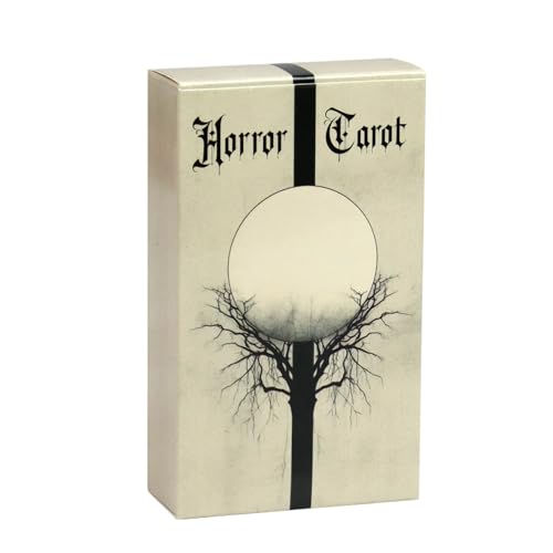 Dark Tarot Orakel Deck - Gothic Tischspiel | Gothic Tarotkarten | Original Tarotkarten Set mit Anleitung | Horror Tarot-Deck für Familientreffen, Partys, Männer und Frauen