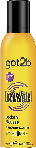 got2b Lockmittel Schaumfestiger (250 ml) Locken Mousse mit Halt 3 für definierte Locken und Sprungkraft, bändigt abstehende Haare, mit Anti-Frizz-Wirkung