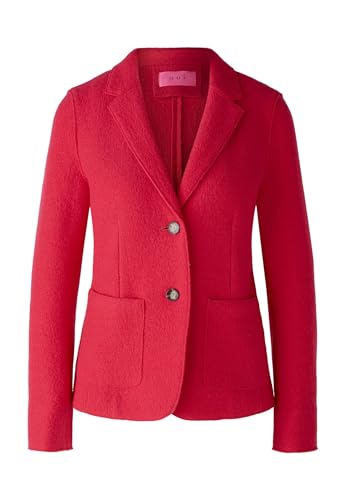 Oui Damen Blazer italienische Schurwolle tailliert geschnitten Uni