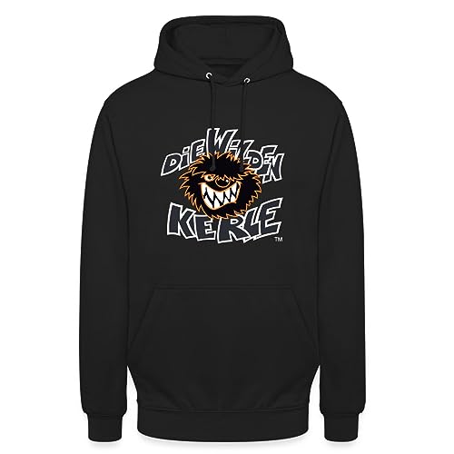 Spreadshirt Die Wilden Kerle Logo Wild Unisex Hoodie, S, Schwarz