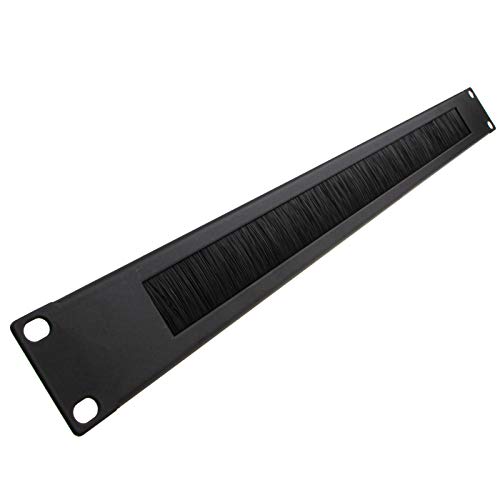 Pinsel Plate/Panel Kabel Geschäftsleitung 1U Für 19 inch Daten Schrank Bei Schwarz [1U]