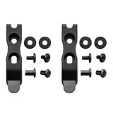 Harnds Clip-Zubehör für Messerscheide, 66.5mm Gürtelclip für Scheide, Befestigungslochabstand von 17-21mm, Messerscheide-Zubehör 2 Pack (Schwarz)