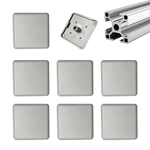 YouU 40x40mm Europäisches Aluminium-Strangpressprofil Endabdeckung Europäische Standard-Dichtungsabdeckung Grau 35 Stk