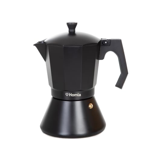 HOMLA MIA Mokka Kaffeemaschine schwarz 9 Tassen