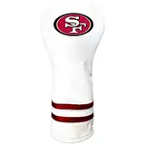 Team Golf NFL San Francisco 49Ers White Vintage Fairway Head Cover White Vintage Fairway Golfschlägerhaube, passgenaues Design, Retro-Design