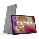 Amazon Fire Max 11-Tablet (Neueste Generation), mit klarem 11-Zoll-Display, Octa-Core-Prozessor, 4 GB RAM, 14 Std. Akkulaufzeit, 64 GB, grau, mit Werbung + Antireflex-Displayschutzfolie (2er-Pack)