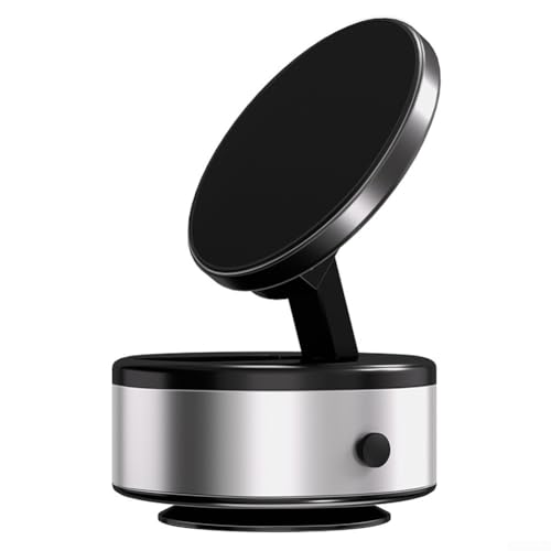 babominimer 360° Vakuum-Handyhalterung, Autohalterung, Saugnapf, klappbarer Ständer, starke magnetische Adsorption, drehbare Navigationsunterstützung für Laptop-Bildschirm, täglichen Gebrauch (Silber)
