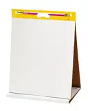 Post-it Super Sticky Meeting Charts, Packung mit 1 Block, mit 20 Blättern, 584 mm x 508 mm, Farbe: Weiß - Selbstklebendes Flipchartpapier für Brainstormings überall