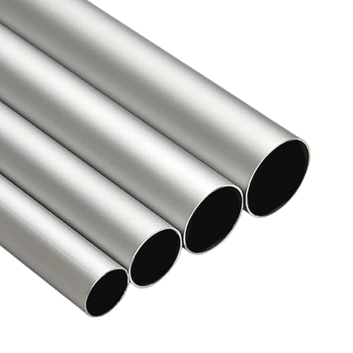 COYOUCO 2 Stück Aluminiumrohr, 36 mm Außendurchmesser Aluminium-Rundrohr, 500 mm langes gerades Metallrohr für Heimwerken, Industrie, Dekoration,36 * 2mm