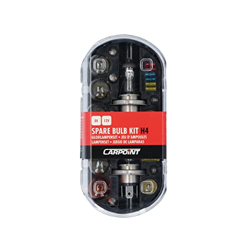 H4 Profi-Ersatzlampen-Kasten "longlife". 30-teiliges Set von Kfz-Lampen und Sicherungen, Schwarz
