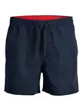 JACK & JONES Herren Badehose Badeshort JPSTFIJI JJSWIM SOLID S M L XL XXL, Größe:L, Farbe:Navy Blazer SOLID 12225961