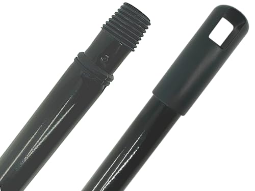 MAAJ Ø 24mm TELESKOP BESENSTIEL 82-140cm METALL SCHWARZ EXTRA SCHWERE/STABILE AUSFÜHRUNG deutsches Normgewinde
