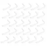 30 pcs 20G L-förmige Klare Piercing Retainer aus Kunststoff für Nase Piercing Retainers Flexible Retainers Durchsichtiges Piercing Nase Nostril Plastik Piercing Platzhalter Kunststoff Piercing für OP