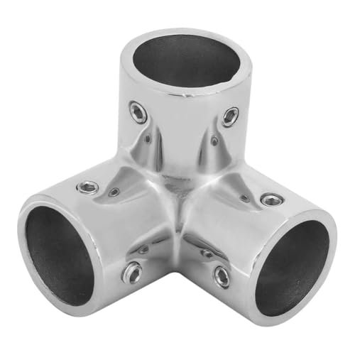 3-Wege-Rohrverbinder, 1 Zoll 3-Wege-Edelstahl-Eckrohrverschraubung, Rohrverbinder, Seitlicher Auslassbogen Für PVC-Rohrverbindungen, Rahmenprodukte, Gewächshaus