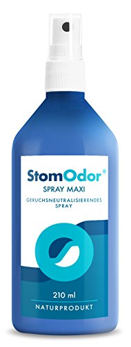 StomOdor MAXI Geruchsneutralisierendes Spray, reine essentielle Öle, für jede Stomaversorgung, bei Colostomie, Ileostomie, Urostomie, für Stomabeutel und Umgebung, Medizinprodukt 210 ml