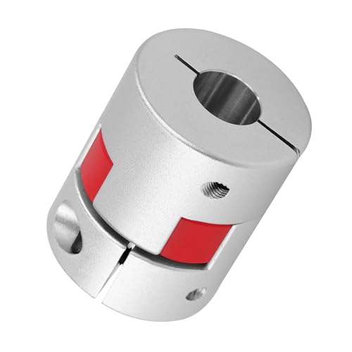 Wellenkupplung 6mm bis 6mm Wellen Flexible Elastischer Kupplungskoppler Plum Klauenkupplung Aluminiumlegierungs Pflaumen Verbindungswelle für Schrittmotor D20 L25