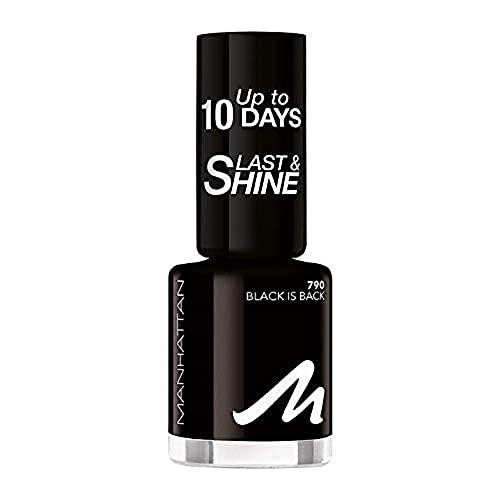 Manhattan Last und Shine Nagellack, Nr.790 Black is Back, 8 ml