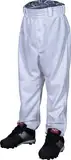 Rawlings | REMIX | T-Ball & Youth | Baseball & Softball | Game/Practice Pants | White/Black | Large