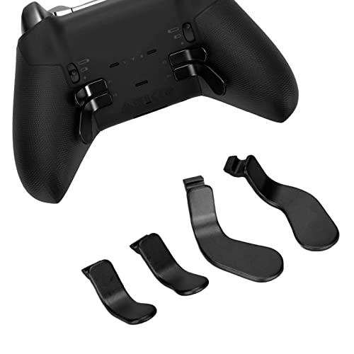 Für One Elite Controller Serie 2 Modell 1797 Controller-Metall-Ersatzteile, Einschließlich 4 Trigger-Controller-Paddles aus Edelstahl(Schwarz)