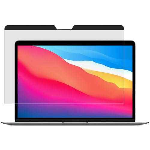 360° Magnetischer Blickschutzfolie für MacBook Air 13 (2018-2021,M1)&MacBook Pro 13 (2016-2022,M1,M2), Abnehmbarer Sichtschutzfolie MacBook Pro 13 Zoll, Anti-Blaulicht Sichtschutz MacBook Air 13 Zoll