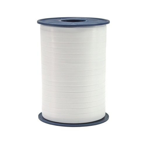 C.E. Pattberg Geschenkband reinweiss, 500 Meter Ringelband 5 mm zum Basteln, Dekorieren & Verpacken von Geschenken zu jedem Anlass