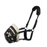 Shires FreeGraze AirFlow Weidemaulkorb, extra voll, Schwarz