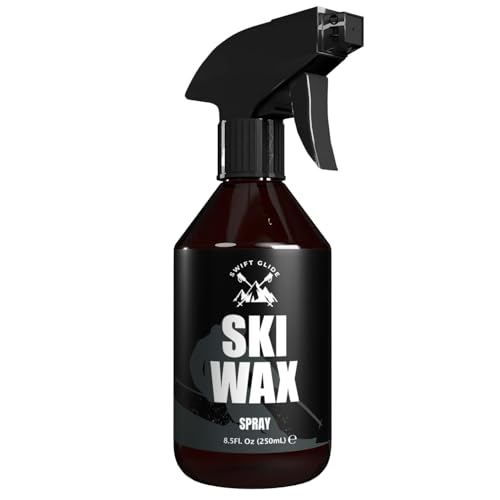 Swift Glide Skiwachs Spray als Abfahrt und Langlaufskiwachs mit extra hoher Gleitfähigkeit, Ski Wax Spray mit natürlichen Inhaltsstoffen und langanhaltender Wirkung, Flüssigwachs Langlaufski - 250ml
