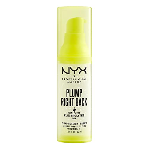 NYX Professional Makeup Primer und Serum für das Gesicht, Mit Elektrolyten, Vegane Formel, Plump Right Back, 30ml