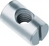 Kreuz Dübel Geschlitzt Metall Fassmuttern Fass-Mutter (10 Stück) Hex Verzinkt zum Möbel/Bett/Betten/Kinderbett/Stühle/Kinderbett Symmetrisch Dowels Nut Fasteners (10mm x 13mm)