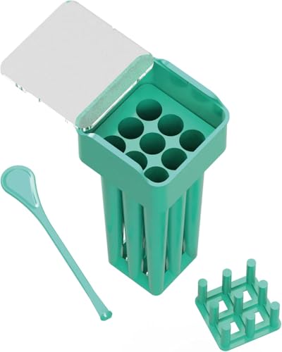 NIPRO Lia 9 Rollkegel, vorgerollt, 108 mm, 9 Kegel für King Size, Rollmaschine oder Aufrollmaschine zum Befüllen von Kegeln (Türkis)