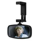 Spiegel Auto Baby,360° Drehbar Auto Spiegel für Baby,mit Gefederten Clips,Glas-Spiegel,für Meisten Auto(129 * 65.8mm)