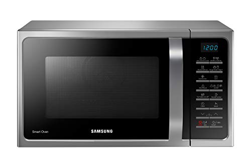 Samsung MC28H5015AS/EG Kombi-Mikrowelle mit Grill und Heißluft / 900 W / 28 L Garraum (Extra groß) / 51,7 cm Breite / Hefeteig-/Joghurt-Programm / silber