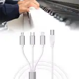 3 in1 USB C auf USB B Midi-Kabel: 1m USB OTG Kabel Typ C auf USB B Druckerkabel für Iphone, IOS, Midi-Controller Elektronischem Musikinstrument Audio Interface Midi-Tastatur Midi-Keyboard(Weiß)