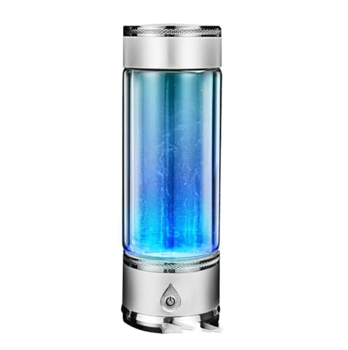 380ml Hydrogen Alkaline Water Bottle Maschinenhersteller Hydrogen Water Generator Ionisierer mit SPE- und PEM-Technologie, Wasserstoffgehalt bis zu 800-1500 PPB und PH von 7,5-9,0-White