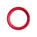 BLINGOOSE für Skoda Innenraum Zubehör Rotes Lenkrad Emblem Aufkleber Gelten für Skoda 2014 15 16 17 18 19 2020 Metall Aluminiumlegierung 1 Stück
