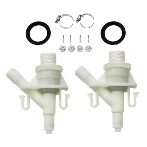 Wasserventil für Wohnmobil-Toilette, wasserdichter Anschluss für Sanitärräume von Freizeitfahrzeugen, wasserdichtes Zubehör für Fahrzeuginnenraum – Camping, Touren und Shows