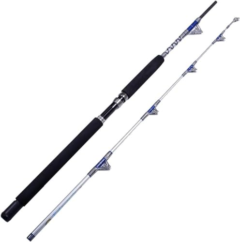 Teleskop-Angelruten, robuste Boots-Angelruten, 1,98 m/2,1 m, Trolling-Ruten, Salzwasser-Angelruten, Outdoor-Angelruten(1.98 m)