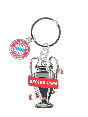 FC Bayern München Schlüsselanhänger Bester Papa Silber I Fußball