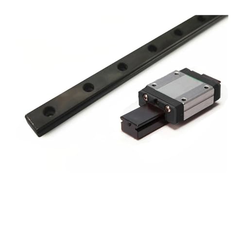 1PC MGN9C MGN9H MGN9 Black 300 350 400 450 500 600 800mm 1PC Linear Rail Guide+1PC MGN Carriage Miniature Linear Rail Slide CNC(Black MGN9C,200mm)
