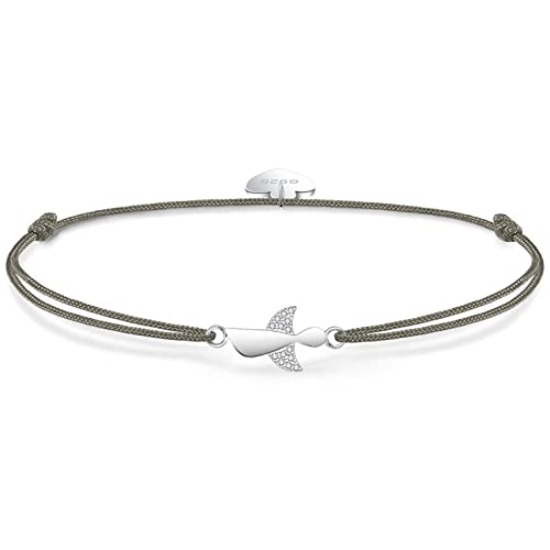 F.ZENI Damen Armband Schutzengel 925 Sterling Silber Armbänder Glücksbringer für Frauen und Mädchen 24cm Einstellbare Handarbeit Geflochtenes