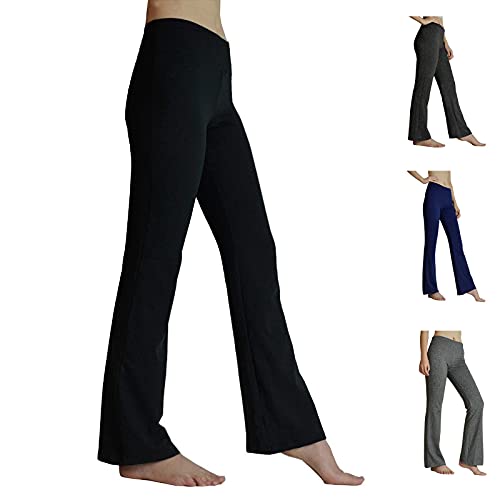 HeTaiDa Damen Jogginghose, schnell trocknende Sporthose mit versteckten Taschen, Mittlhohe Taille Stilvolle Freizeitliche Yogahose für Fitness, Outdoor-Sport und als Alltagskleidung (Black, S)