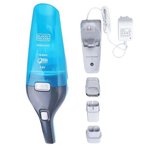 Black+Decker WDC215WA WDC215WA-QW, Tischstaubsauger, Blau, Titan, 10.8 W, 0.385 liters, 65 Dezibel