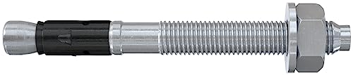 fischer Bolzenanker FAZ II Plus 8/10 gvz, Schwerlastanker mit hoher Tragfähigkeit, Ankerbolzen für Befestigungen schwerer Lasten und Stahlkonstruktionen, Seismik- & ETA-Zulassung