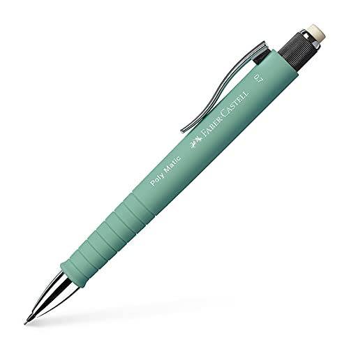 Faber-Castell 133365 - Druckbleistift Poly Matic 0.7 mm, mintgrün, 1 Stück