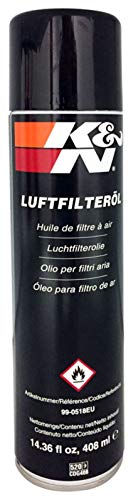 K&N 99-0518EU KFZ und Motorrad Air Filter Oil 14.36 fl oz/408 ml Aerosol Spray- Non-US