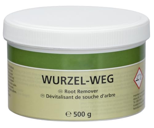 Maximex Wurzel-weg 500 g, Beschleunigt den Zersetzungsprozess, Wirksamer Baumstumpf Wurzelentferner, Unschädlich für das Erdreich, Ø 11 x 7 cm